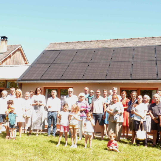 Inauguration d'une des 6 toitures solaires de Soleil d'Ayen, à l'été 2018