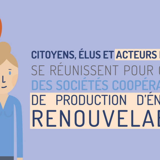 Le motion-design d'ECLR Occitanie et de l'ADEME consacré aux projets citoyens d'énergie renouvelable