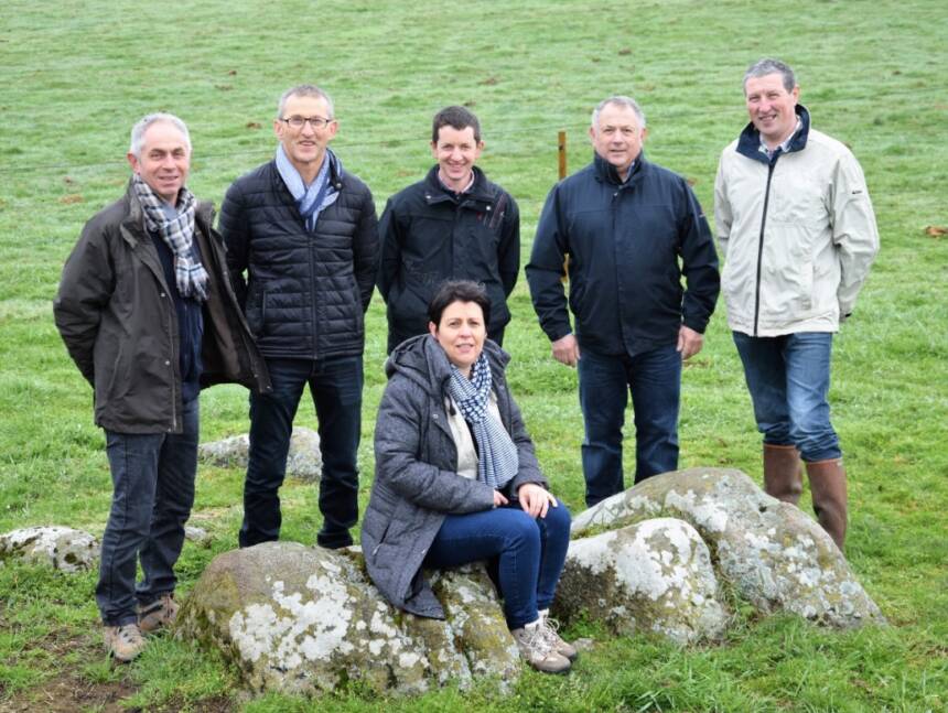 Les 6 agriculteurs qui ont fondé l'association Vent du Lys