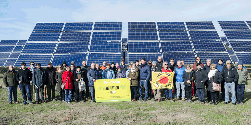 Parc solaire de Fontiveros (900 kWc), dans la province d’Ávila, financé grâce à l’épargne citoyenne.