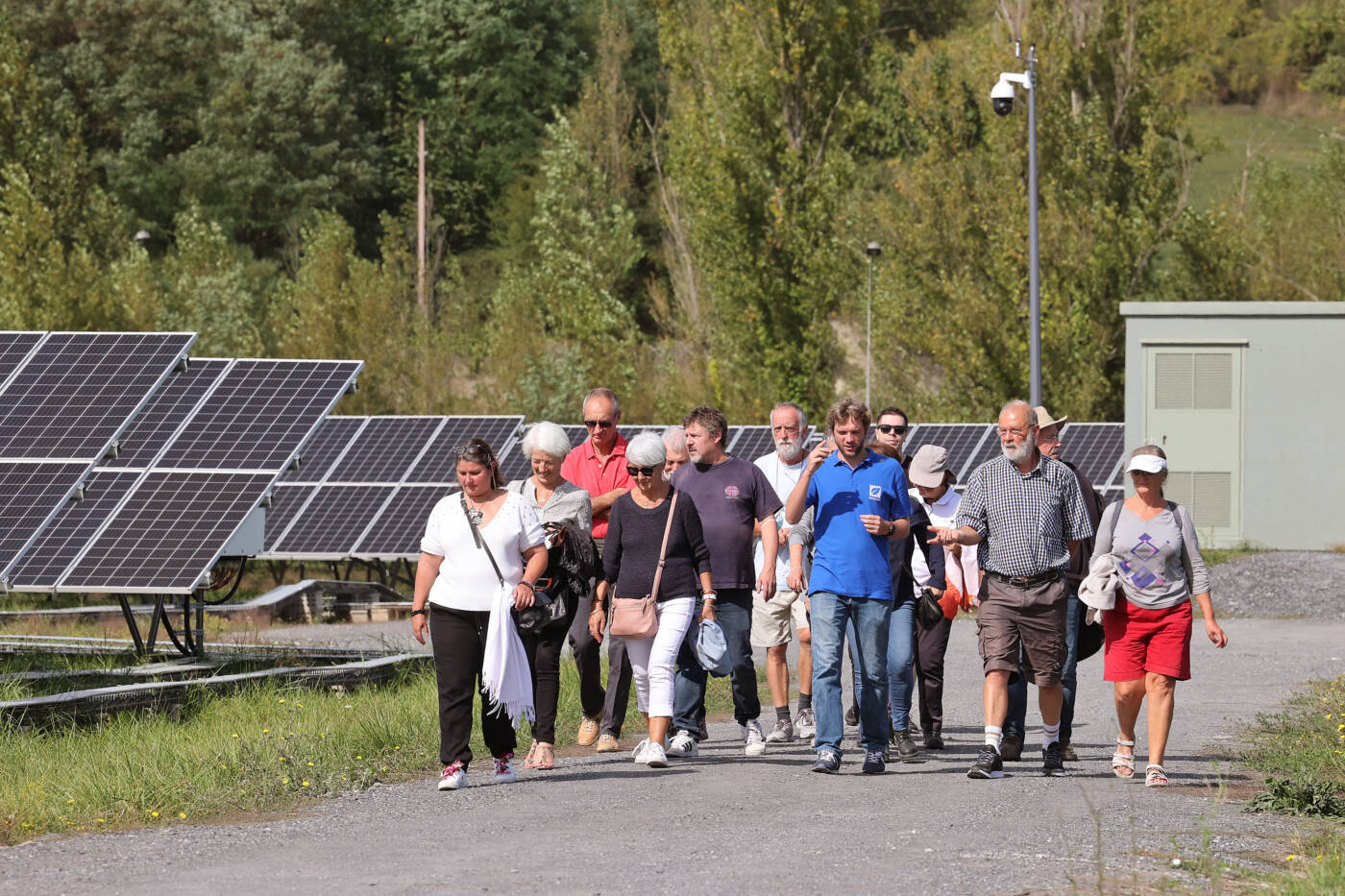 Visite de la centrale solaire Albi Pélissier lors de la journée portes ouvertes.