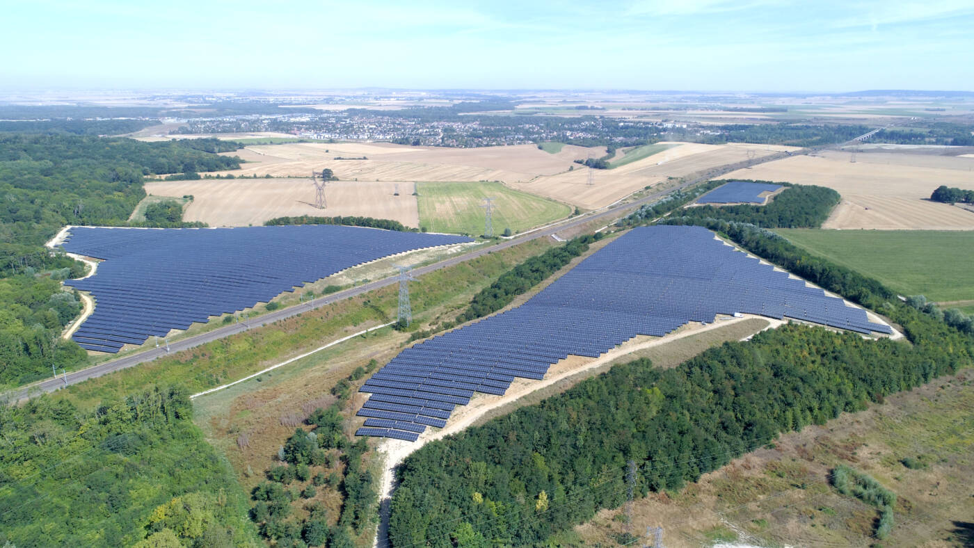 Centrale solaire Les Gabots en Seine-et-Marne (Akuo/ECT)