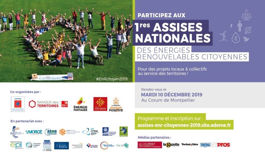 1ères Assises nationales des énergies renouvelables citoyennes à Montpellier le 10 décembre 2019