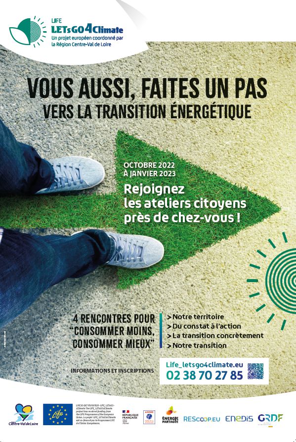 Ateliers citoyens pour la transition énergétique en Centre-Val de Loire - Octobre 2022 - Janvier 2023
