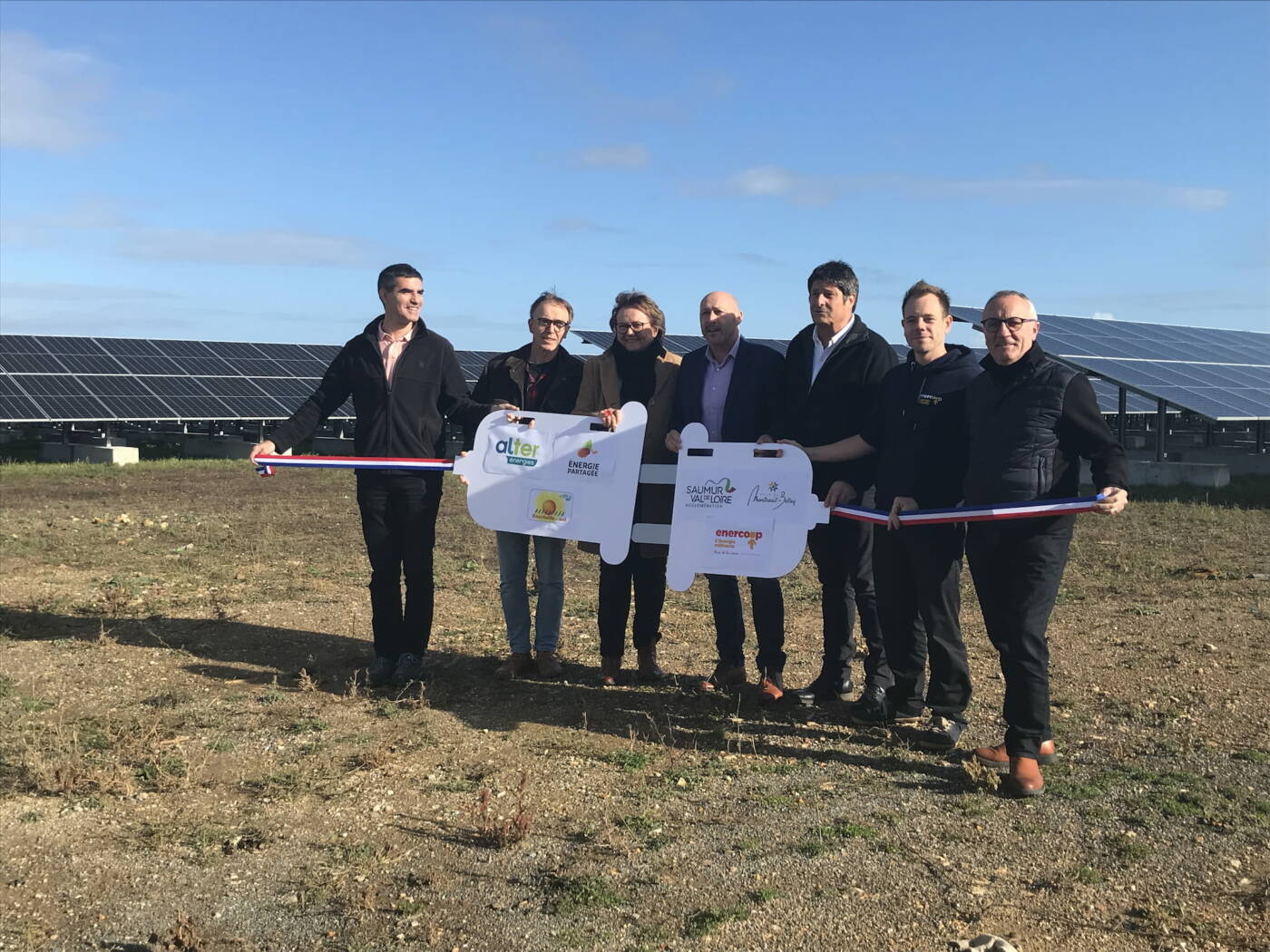 Inauguration de la centrale solaire citoyenne de Champ de Liveau, co-financée par Energie Partagée