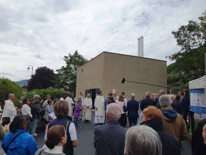 Inauguration de la chaufferie bois N-D du Laus