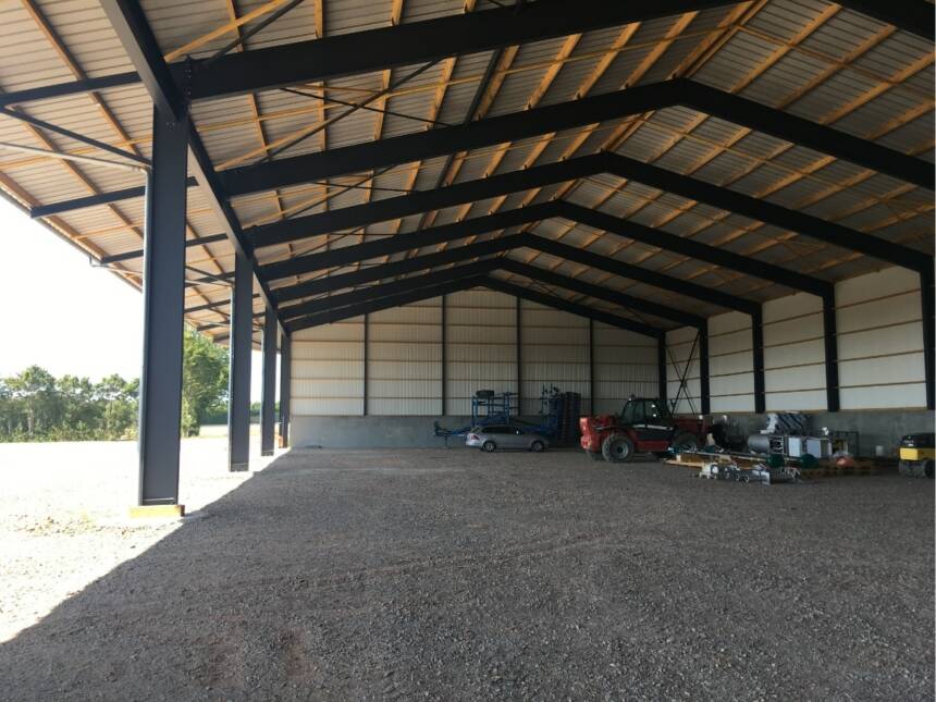 bâtiment stockage méthanisation