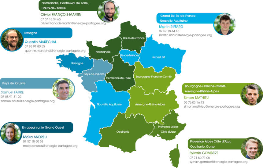 carte des responsables d'investissement
