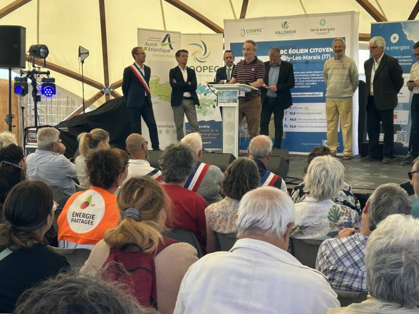 Discours officiels lors de l'inauguration d'Andilly les Marais