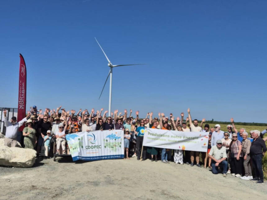 Inauguration du parc éolien citoyen d'Andilly-les-Marais
