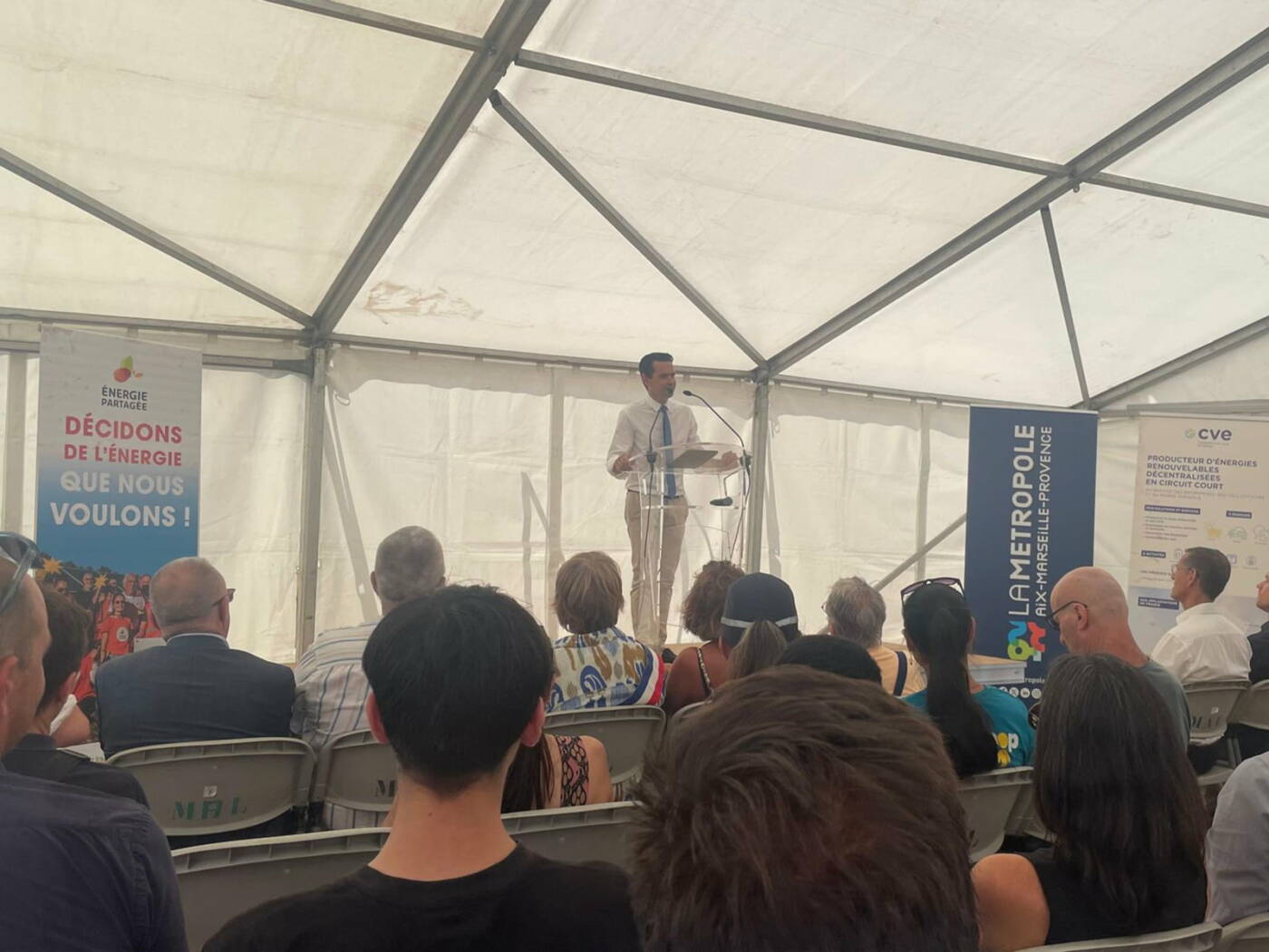 Discours lors de l'inauguration