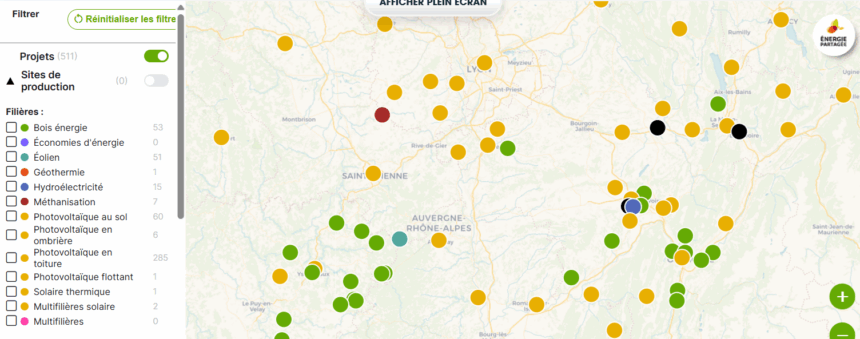 carte des projets