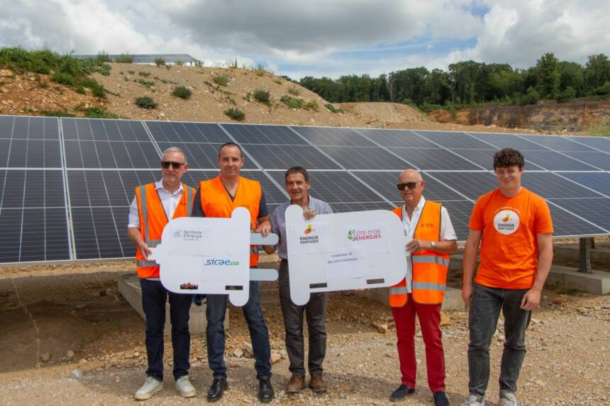 inauguration du parc photovoltaïque des roches bleues